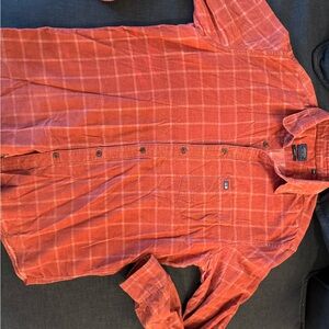 Arrow Rust Plaid Corduroy Shirt